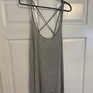 Gray Strappy Tank